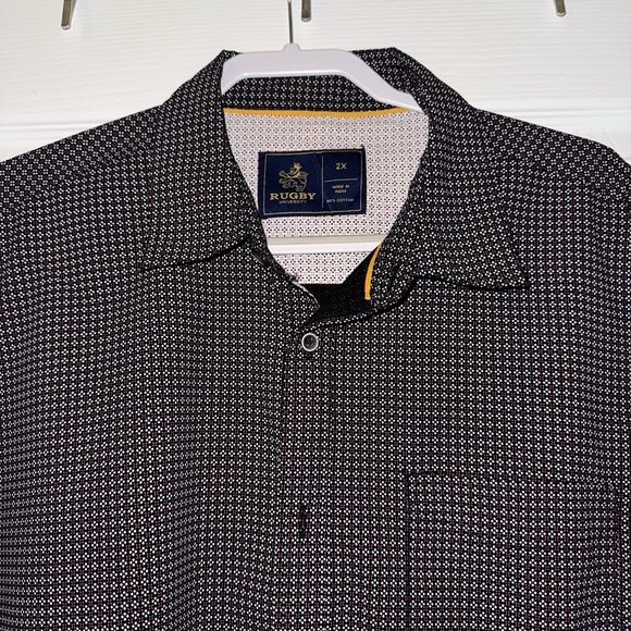 Rugby University Men XXL Button Up Shirt 100% Cotton - Picture 2 of 6